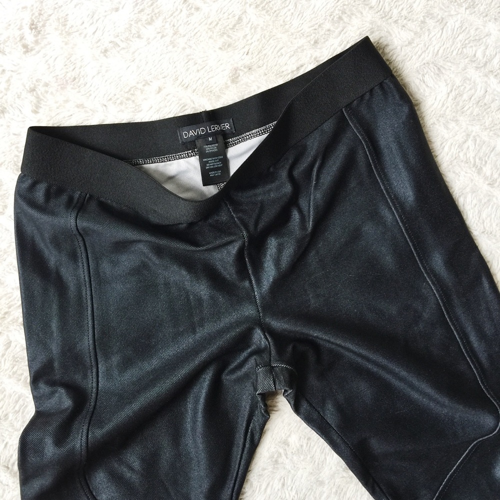 🌚 David Lerner's Coated Moto Leggings 🌚