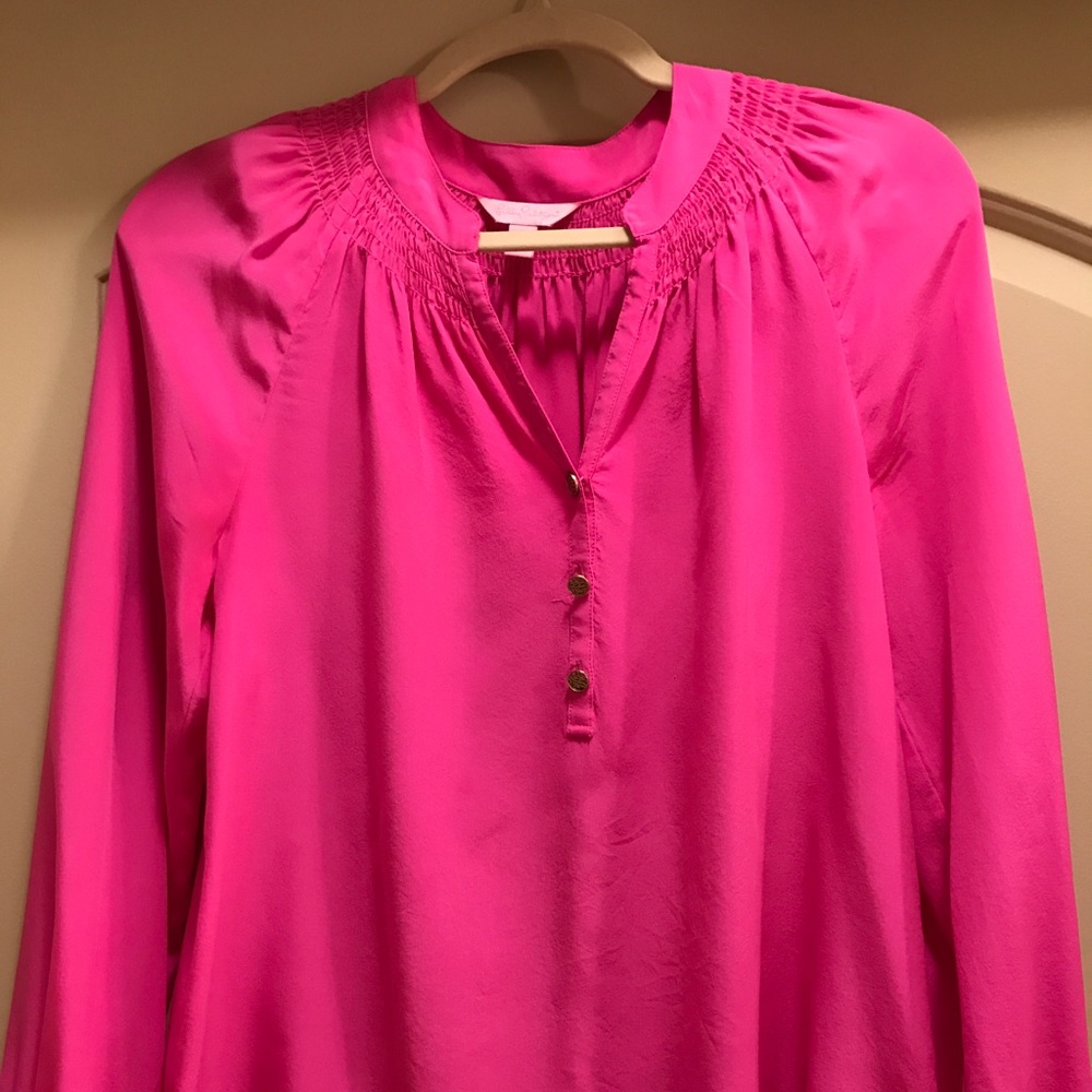 Lilly Pulitzer Elsa Top Neon Pink Small