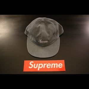 Supreme Brushed Twill Script 6-Panel Hat NWT