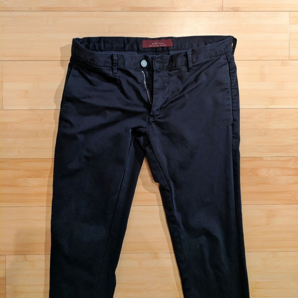 ZARA Man Skinny Navy Trousers