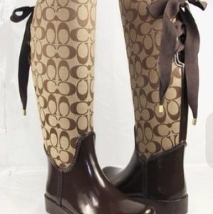 Coach Rain boots (☆Crossposted☆)