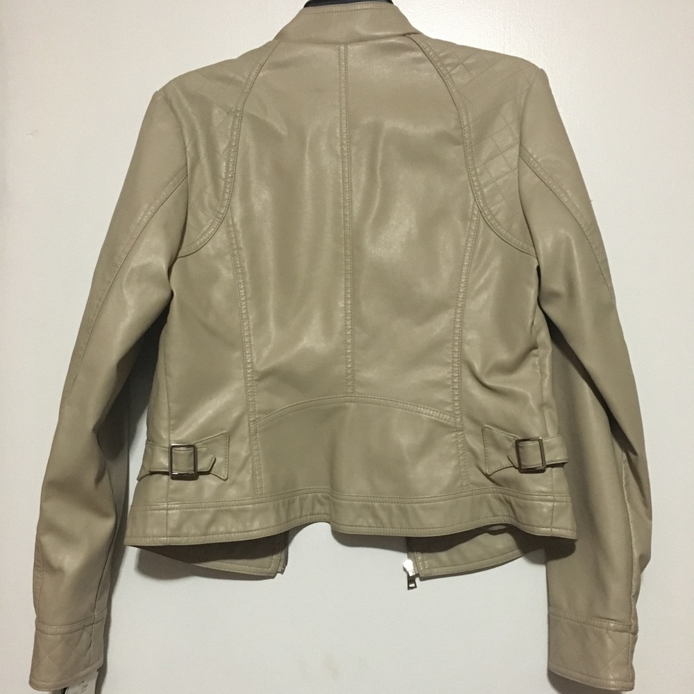 Beige “leather” Jacket - Picture 4 of 4