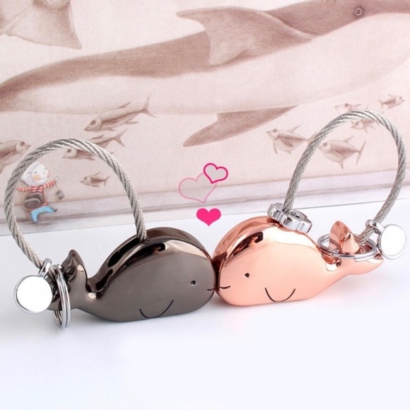 Lush Style Finds Accessories - “Whale You Be Mine” Metal Keychain Set
