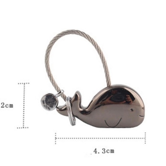 “Whale You Be Mine” Metal Keychain Set - Picture 6 of 6