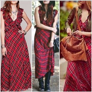 Plaid Free People Maxi