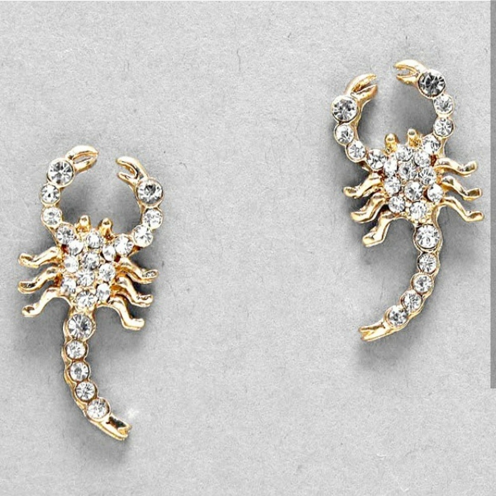 Gold Scorpion Studs