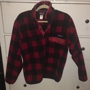 Patagonia buffalo check synchilla fleece