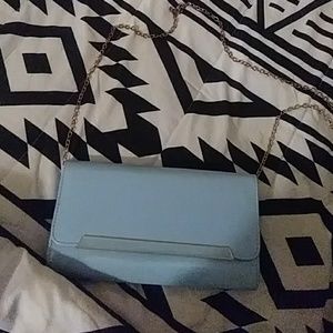 Aldo Blue patten leather crossbody purse