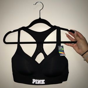 PINK Ultimate Sports Bra: All Black