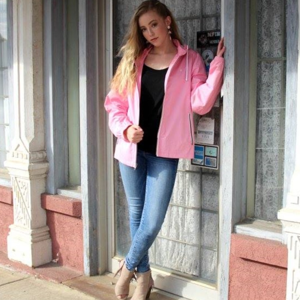 Old Navy Rain Jacket w/Zippered Collar and Hood