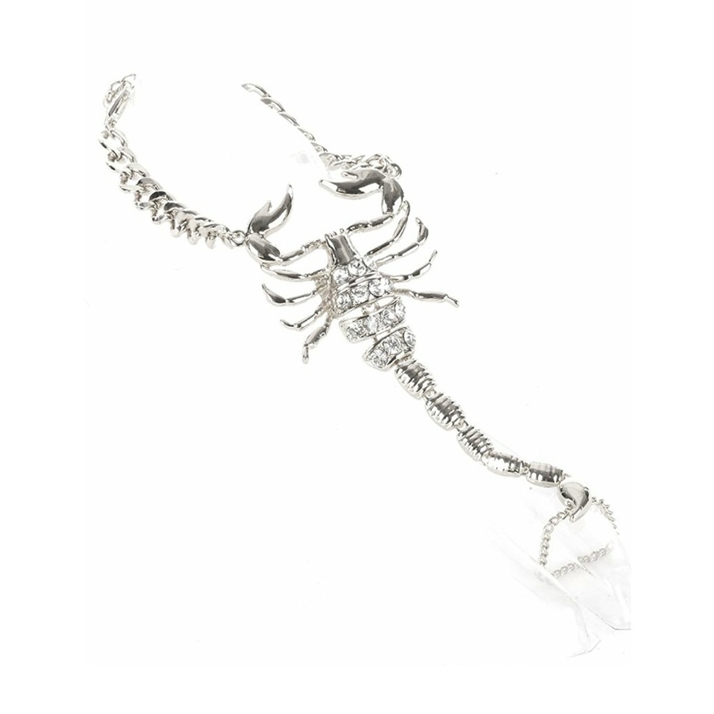 Silver Scorpion Ankle Bracelet