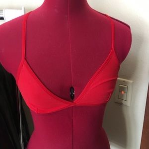 Red bralette