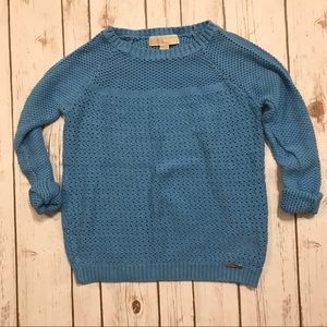 Michael Kors Blue Knit Sweater