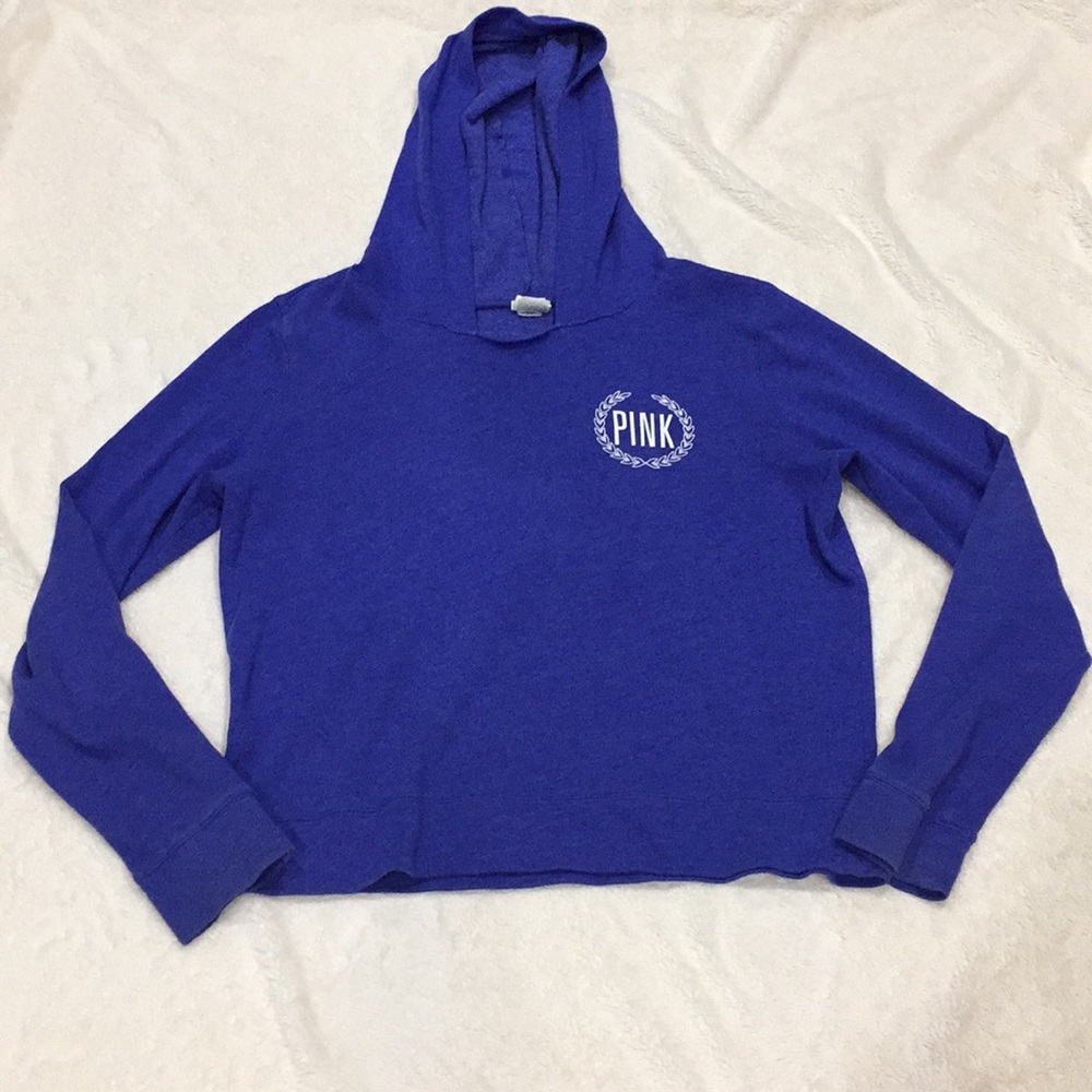Victoria's Secret Pink Blue Pullover Hoodie