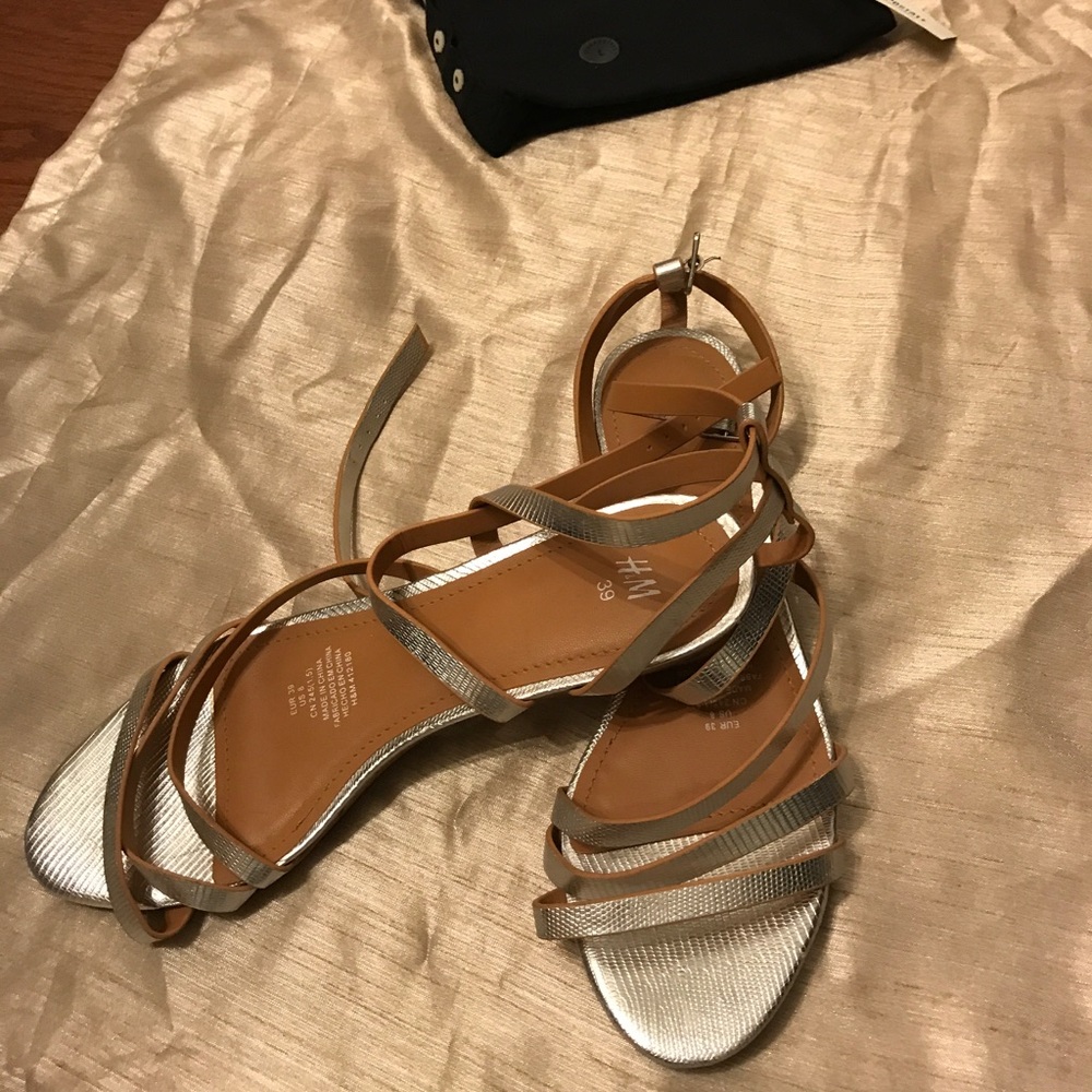 H&M silver sandals