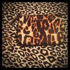 Victoria Secret cheetah makeup bag