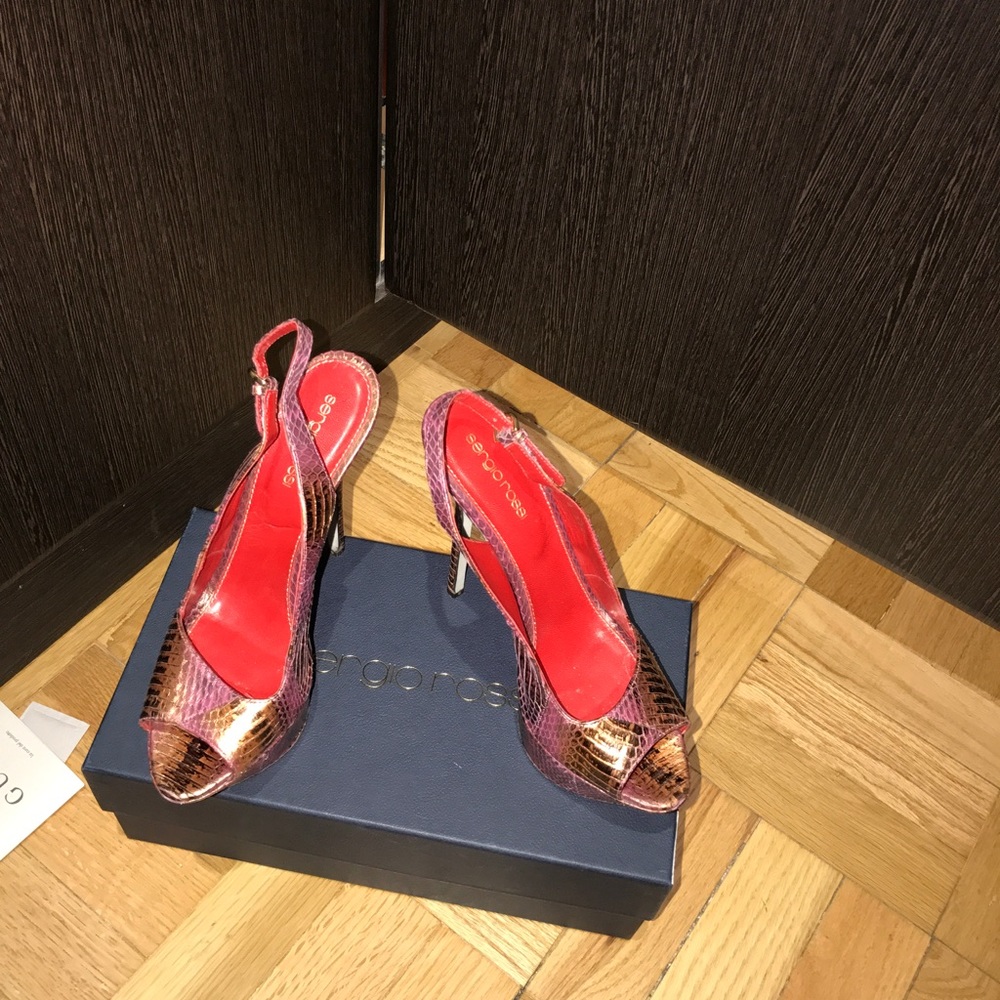 Sergio Rossi open toe pumps