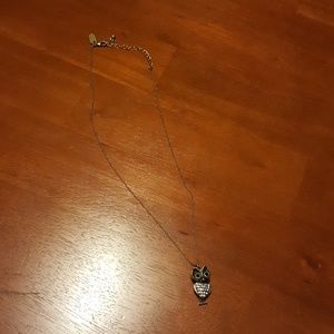 NWOT Aeropostale Gold Owl Necklace