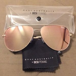 Quay gold high key sunglasses