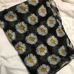 NWOT sunflower infinity scarf