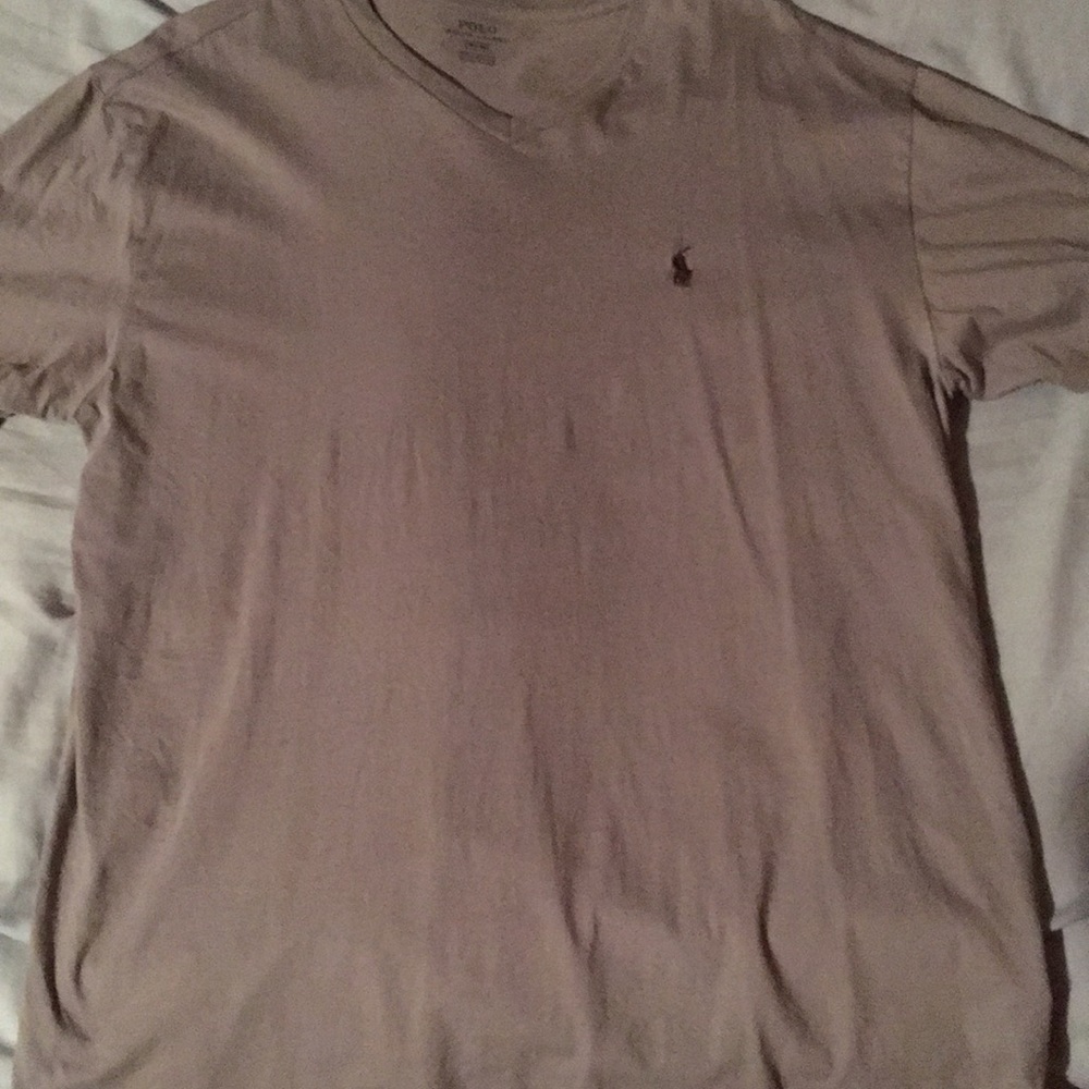 grey t-shirt -polo raulph lauren-