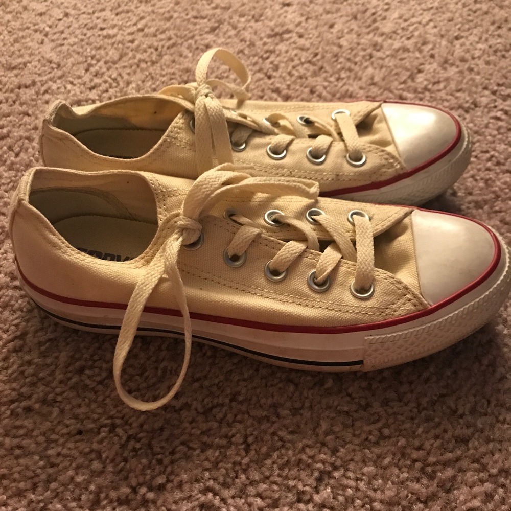 Off-white converse sneakers