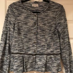 Renvy Tweed with metallic details & waist zipper