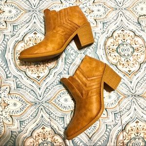 Quipid Tan Ankle Booties