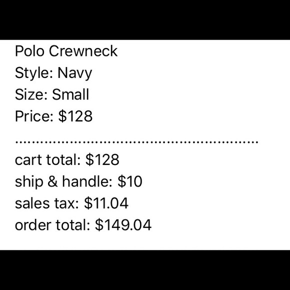 Supreme Navy Polo Crewneck - Picture 2 of 2