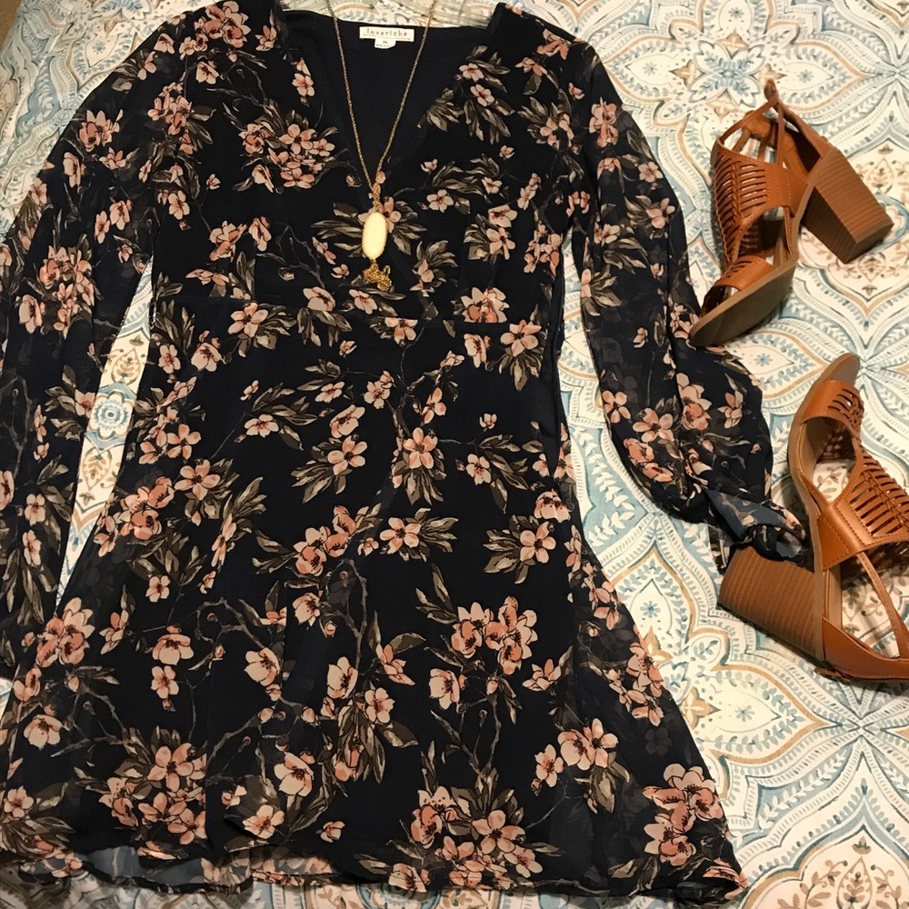 Chiffon floral dress