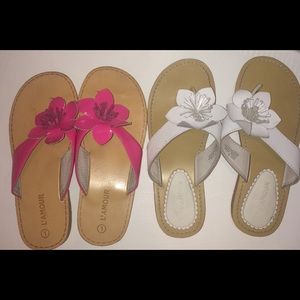 Kids Flower Flip Flops Bundle