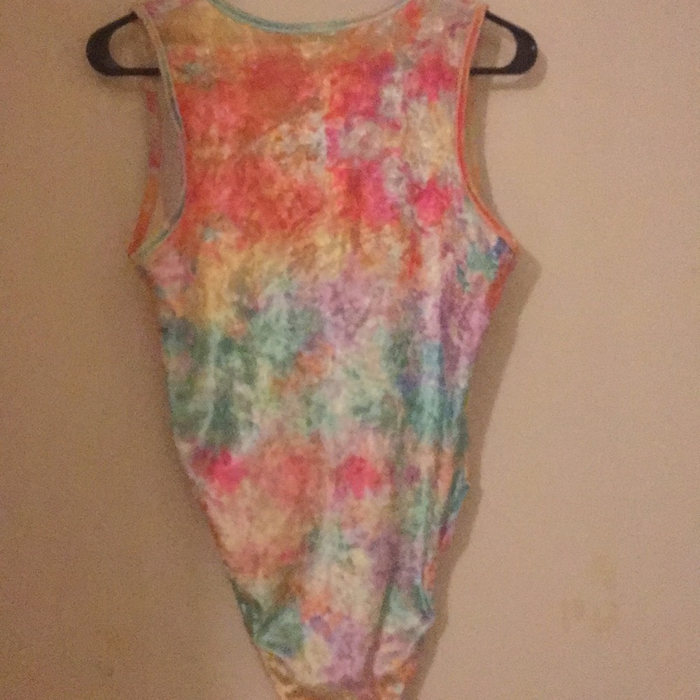 Rainbow cruchsed velvet rainbow bodysuits. - Picture 4 of 5