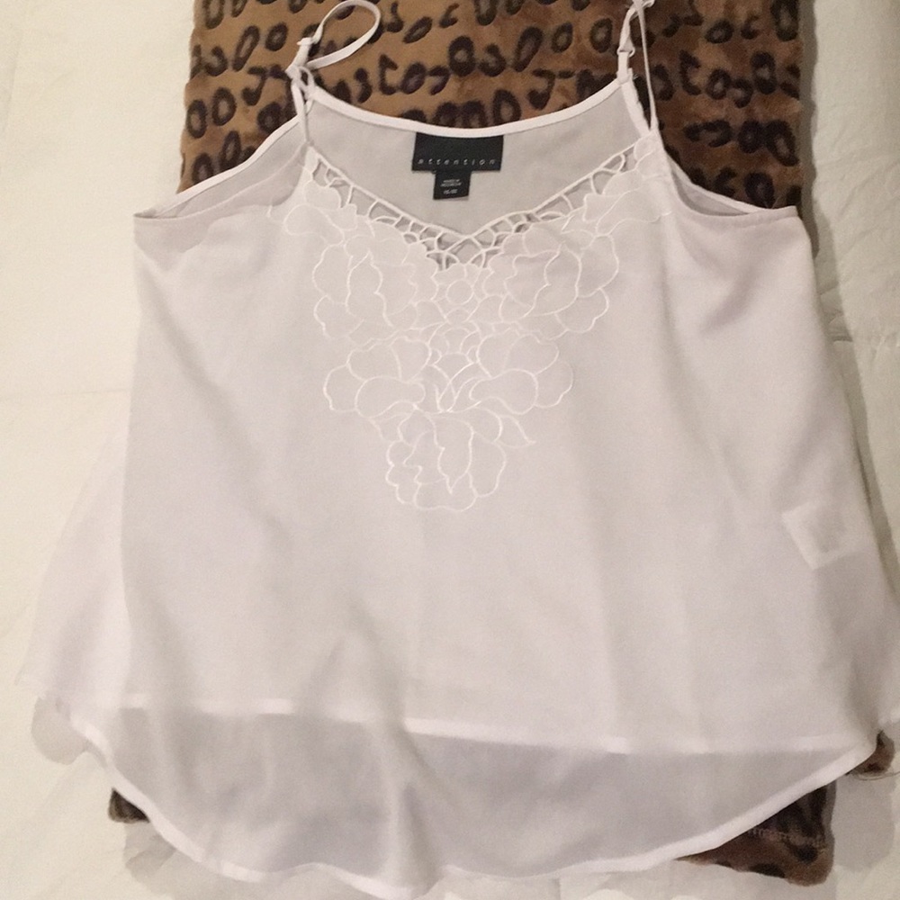 Sheer White Tank Top