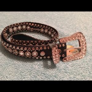 Authentic Kippy's Swarovski studded belt