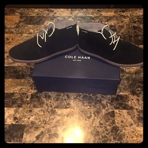 Cole Haan black suede boots