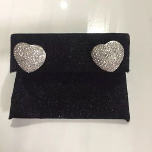 Beautiful Diamond Heart Earring Studs