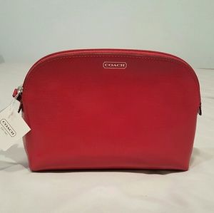 *NWT* Coach Saffiano Patent Leather Cosmetic Case