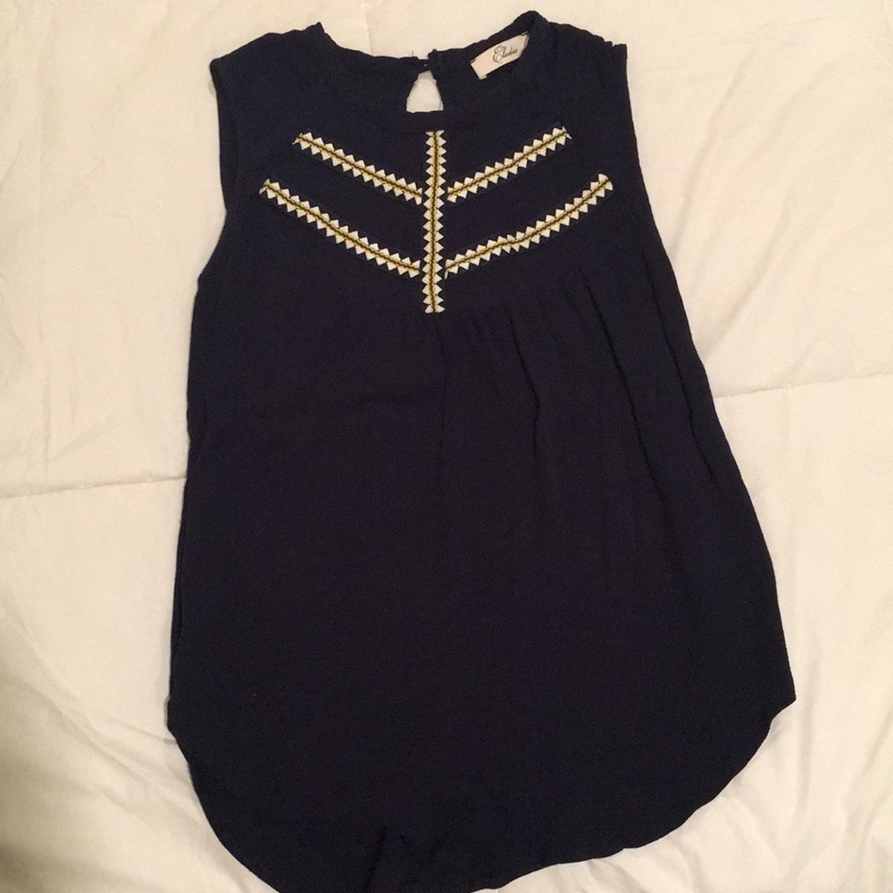 Elodie Tank Top (Navy)