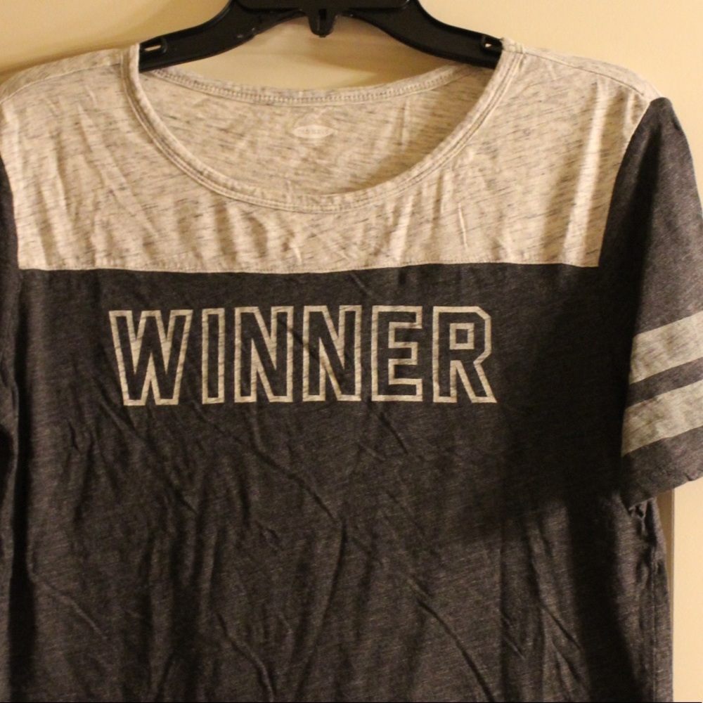 Gently used Old Navy "Winner" Tee
