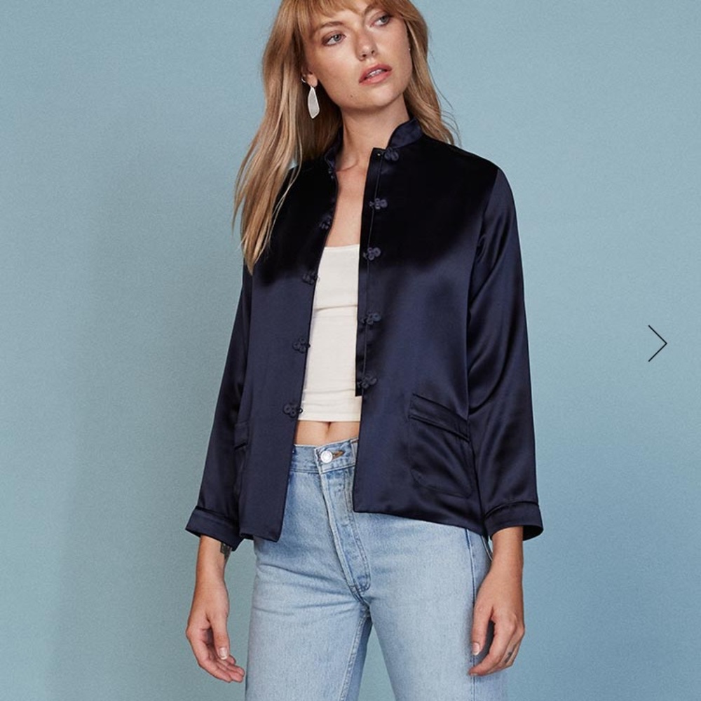 NWOT silk Asian inspired jacket