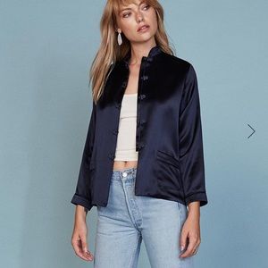 NWOT silk Asian inspired jacket