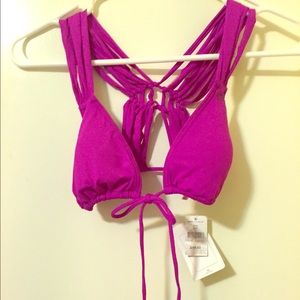 RIP CURL violet bikini top