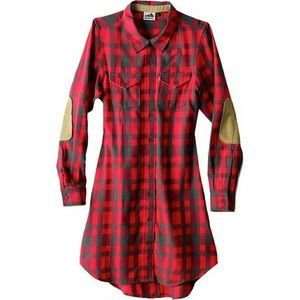 JURNEE flannel athletic button down dress