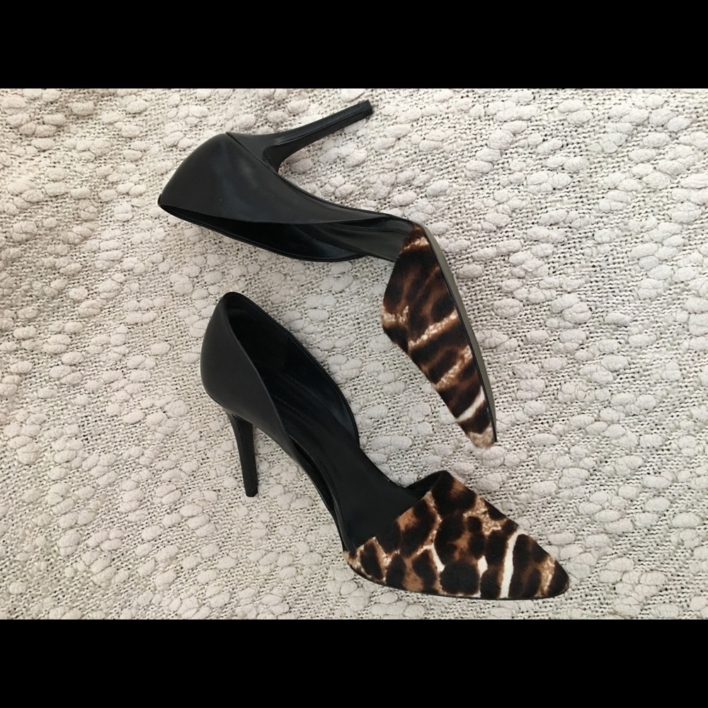 Aerin pumps with animal hair print, size 7.5.