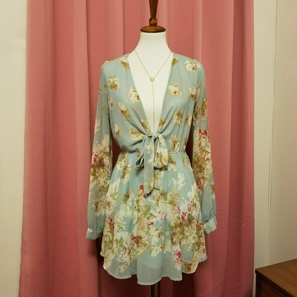 Blue Floral Dress
