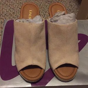 Lane Bryant Soft Cream Wedge 7W