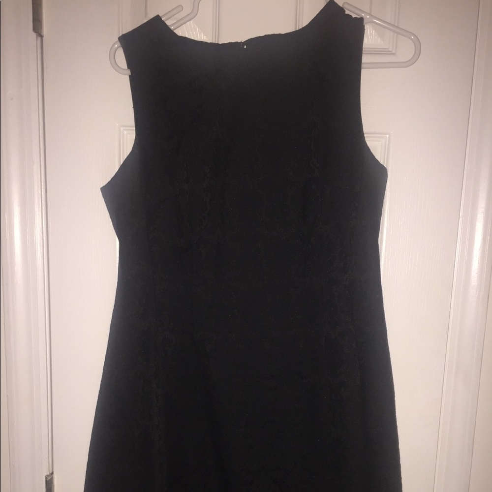 Black Jacquard Cocktail Dress