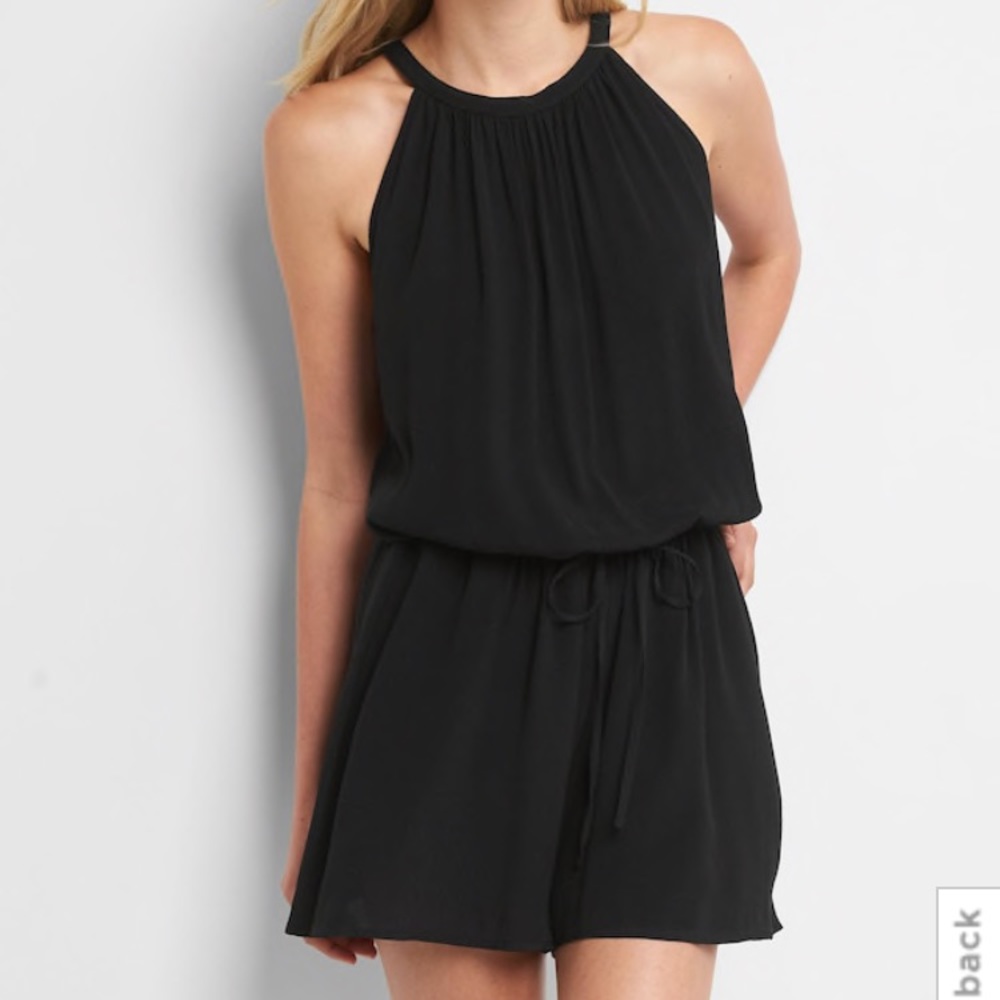Gap Crepe Halter Romper