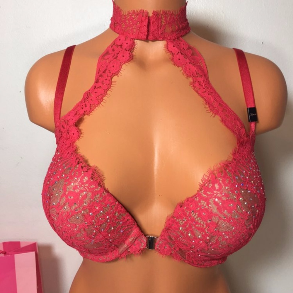 NEW 32DDD VS LACE PUSH UP BRA - Picture 2 of 4