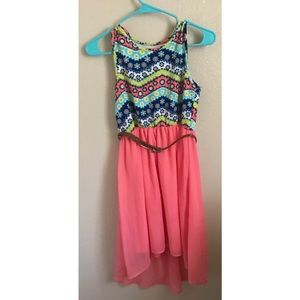 Girls High-Low Dress W/ Belt 🌸💐🌸